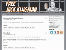 Tablet Screenshot of freejackklugman.com